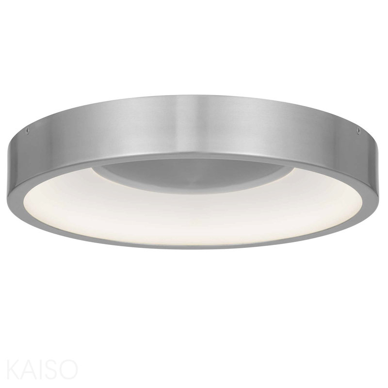 14 Inch Aluminum Led Flush Mount, 2.38" H x 14" W x 14" D, Brushed Nickel