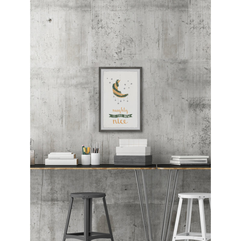 Naughty And Nice - Single Picture Frame Print, 91cm H x 61cm W x 3.81cm D