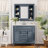 Leorn 35.1'' Single Bathroom Vanity with Resin Top with Mirror-2028937386