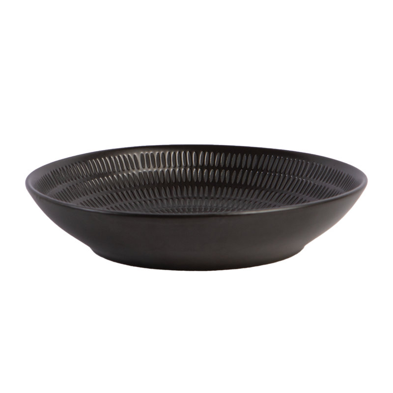 Service de vaisselle en grès Safdie & Co. Inc. - Service pour 4, Noir