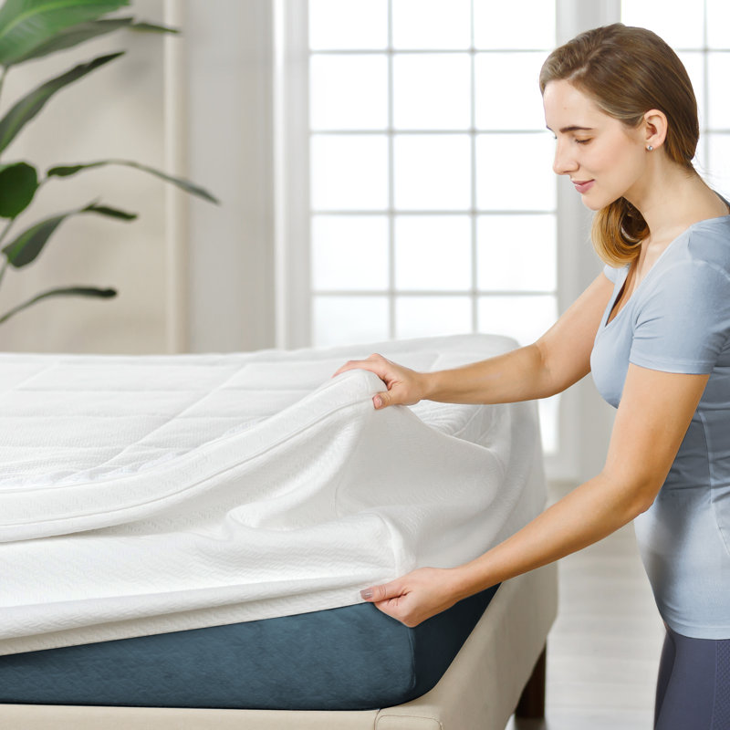 Zinus Cloud Memory Foam Mattress Topper, Twin, 2"