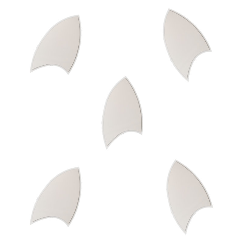 Miroir en bois manufacturé, Blanc