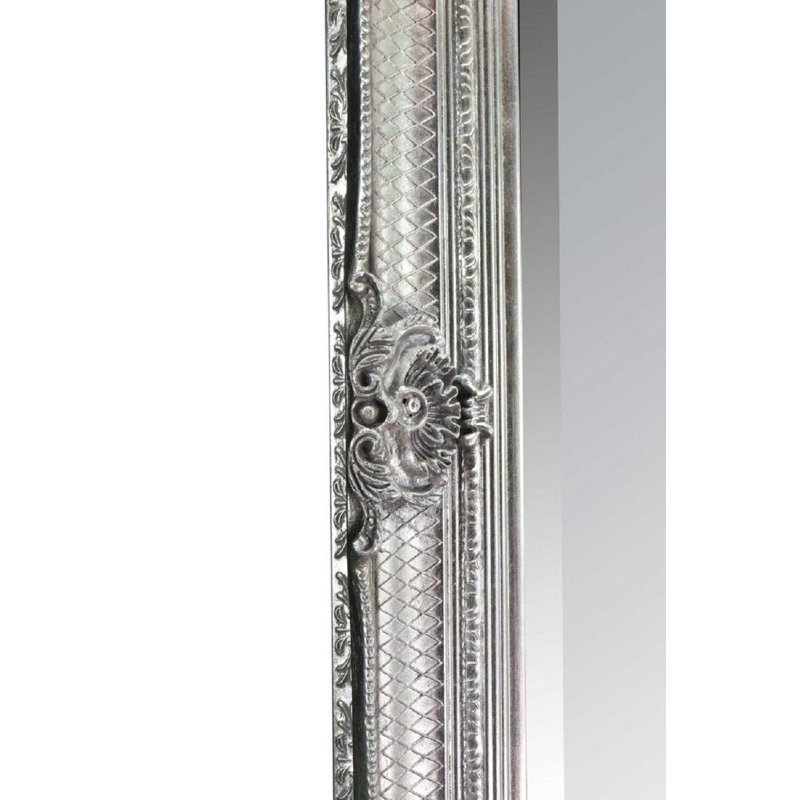 Fraire Wood Mirror, Silver