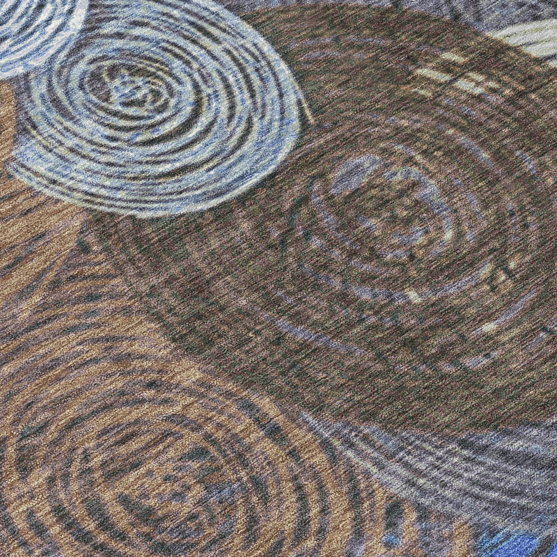 Machine Washable Indoor/Outdoor Jenning ACN2267 Geometric Rug, Rectangle 1'8" x 2'6"