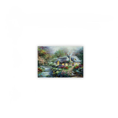 Little River Cottage Print Canvas Wall Art 24 X 20 In