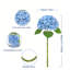 Ensemble de 4 fleurs artificielles d'hortensia - 17,71 po de hauteur avec de véritables tiges d'hortensia pour décoration intérieure, centres de mariage et arrangements floraux-2000097352