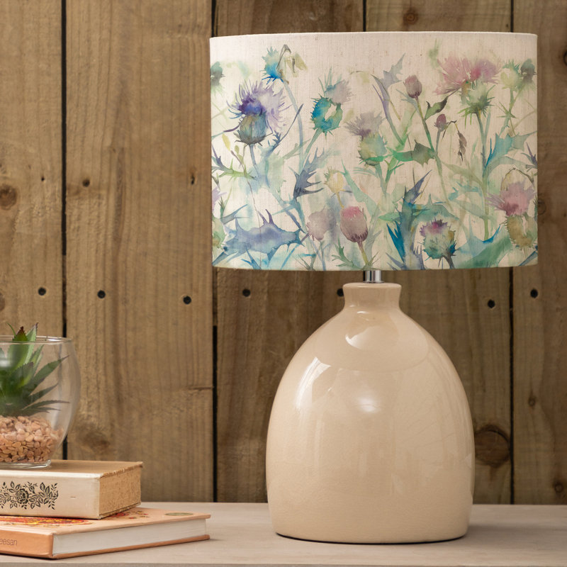 Leura Ceramic Table Lamp, Cream