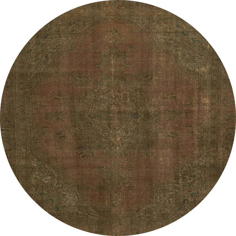 Abstract Indoor Rug, Round 4'