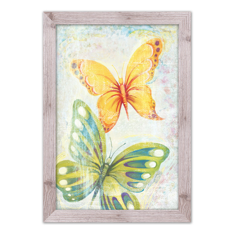 «Paint Butterflies», reproduction encadrée, H 30 po x l 20 po x P 0,75 po