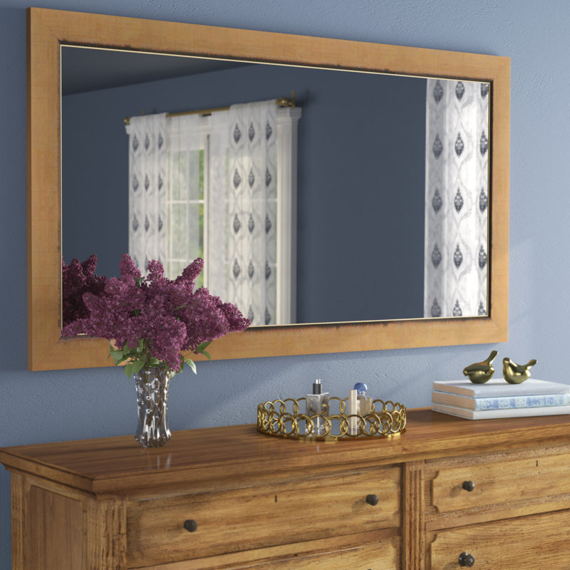 Wood Flat Mirror, 69" H x 31.5" W