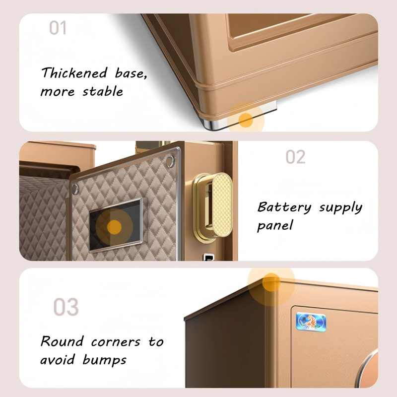 Large - capacity Fingerprint and Password Solid - steel Safe