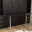 Lit escamotable avec bureau Murphy, lit mural pliable multifonctionnel avec placard, tiroirs, structure de lit en métal peu encombrante pour chambre d'amis
