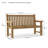 DEVONSHIRE 3-SEATER EXTRA THICK BENCH-9742842