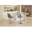 Ensemble de 2 tabourets de bar, avec repose-pieds chromé et base pivotante à hauteur réglable en velours mécanique + tabouret de bar (facile à nettoyer)-117538462