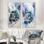 «Turquoise Semi Truck Arctic Hauler», 2 pièces-1460182637-1460182638
