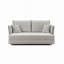 Canapé-lit modulaire en chenille avec rangement et 2 coussins décoratifs