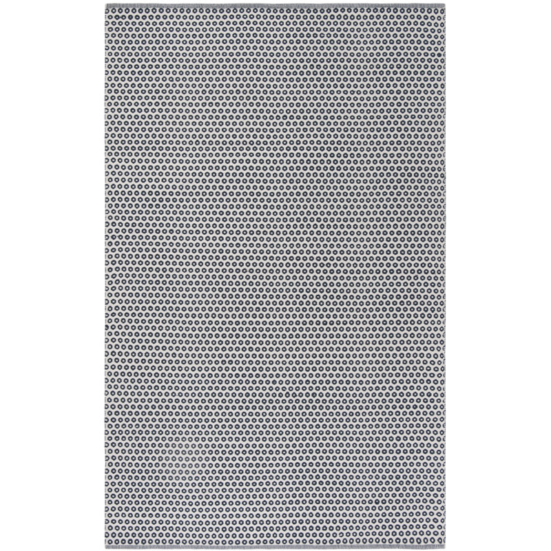 Orwell Hand Woven Cotton Geometric Rug, Rectangle 5' x 8'