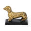 Figurine de chien teckel en fonte Motley