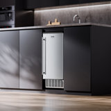 Undercounter Ice Maker 80 Lbs/Day Built-in Ice Maker Machine w/ Reversible Door