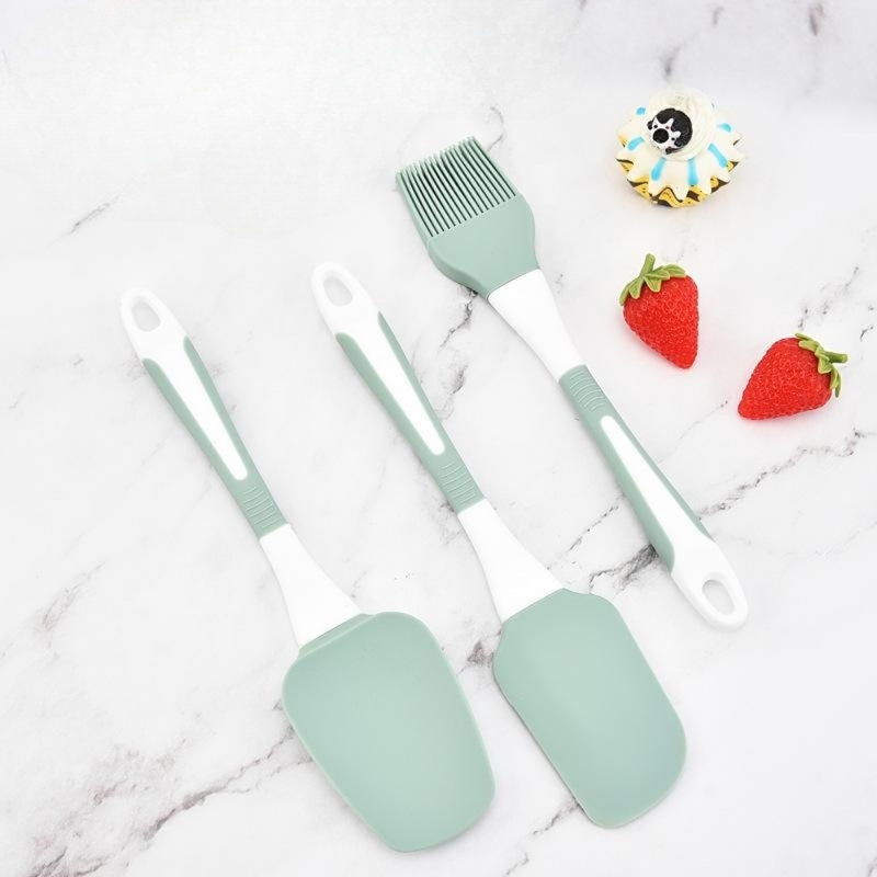 Ensemble d'ustensiles de cuisine en silicone 5 pièces 5 pièces, Vert