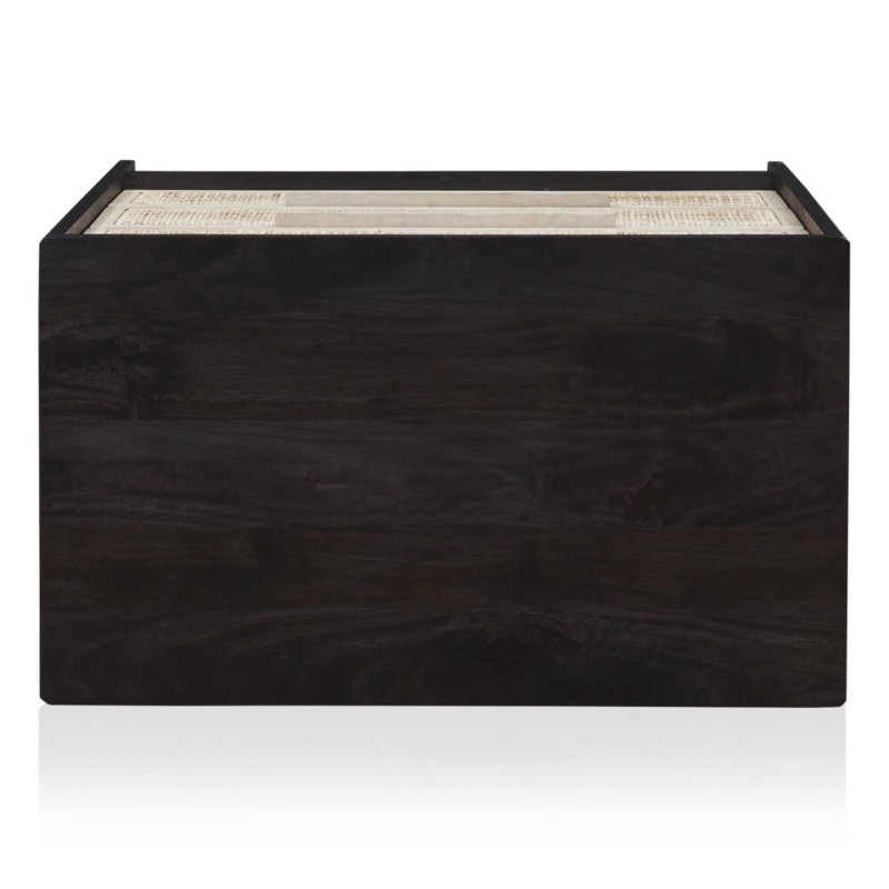 Sydney Large Nightstand, Black/Natural