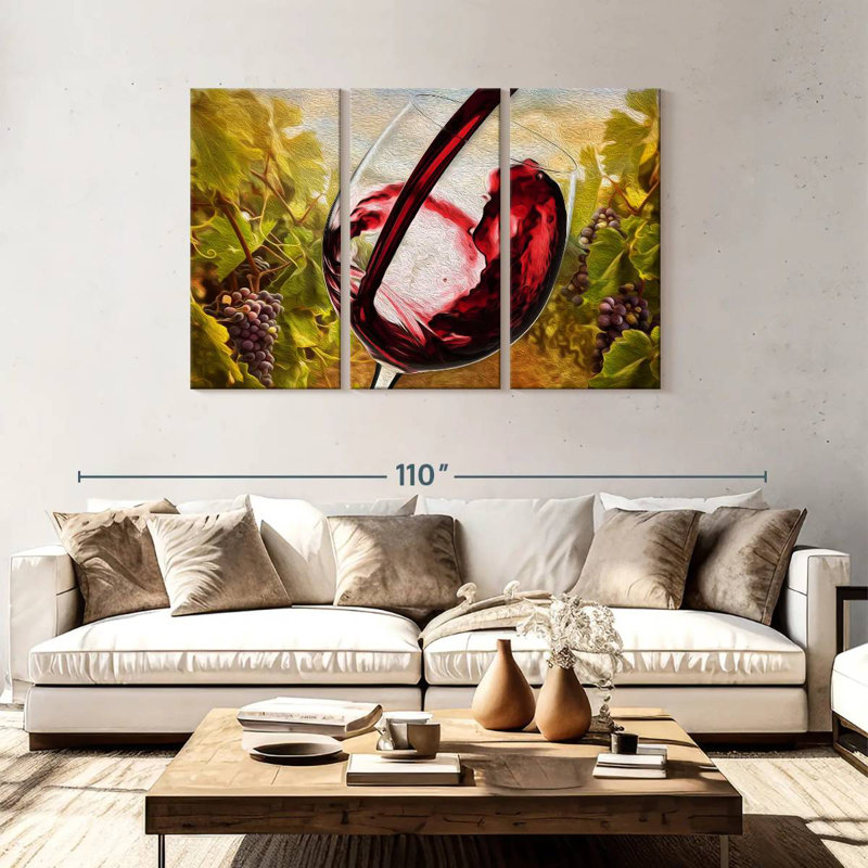 Yarlin Tuscan Vineyard, 48" H x 74" W