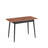 Kenith Rectangular Dining Table in Natural and Black