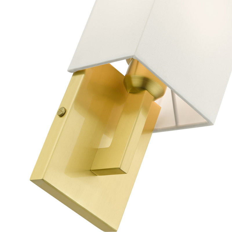 Agigail Armed Sconce, Satin Brass