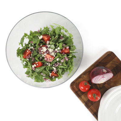 Essoreuse à salade de 6,3 pte Calphalon Aero, laveuse à fruits, bol à laver les fruits avec crépine, nettoyeur de légumes, nettoyeur à salade, laveuse à laitue