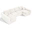 Canapé modulaire modulaire en nuage pour le salon - canapé modulaire en U modulaire de 130 po, canapés à compression sans assemblage, canapé de plancher confortable avec mousse à mémoire de forme-1312808666-1312808656-1312808671