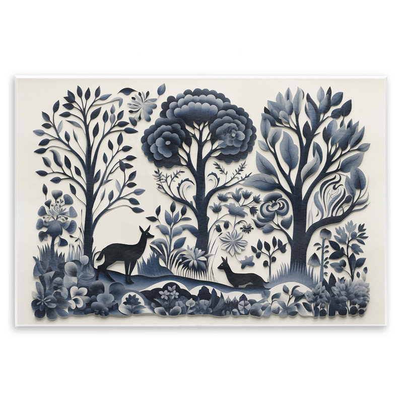Boho Forest Creatures Wall Plaque Art by Sasha, 10" H x 15" W