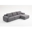 Canapé-lit modulaire convertible pour salon avec mousse à mémoire de forme et structure en acier-276687760