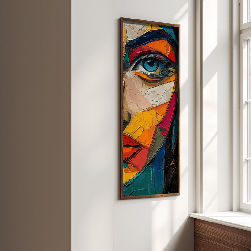 Elegant Decorative Framed MDF Painting, 15.7 x 47.2 x 0.1 inches | 100% MDF with 3 mm Thickness, 100% Pine Wood Frame | UV Printed Artwork for Home Decor, Living Room, Office, Modern Aesthetic