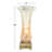Glass Silver Uplight with Gold Base Set