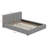 Queen Size Upholstered Grounded Bed With Velvet Fabric-102533748