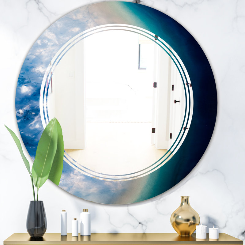 Miroir mural moderne, Triple C Agate Beautiful, 23,6 po x 23,6 po 