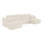 Canapé modulaire en velours côtelé 132 po-129992675