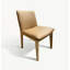 Upholstered Side Chair in Natural Wood