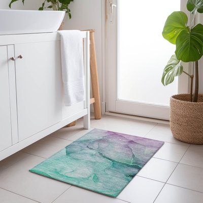 Kyrie Washable Abstract Indoor / Outdoor Rug