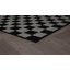 Tapis intérieur / extérieur tissé à carreaux gris foncé / naturel à motif de jute facile d'entretien-909864090-909864066