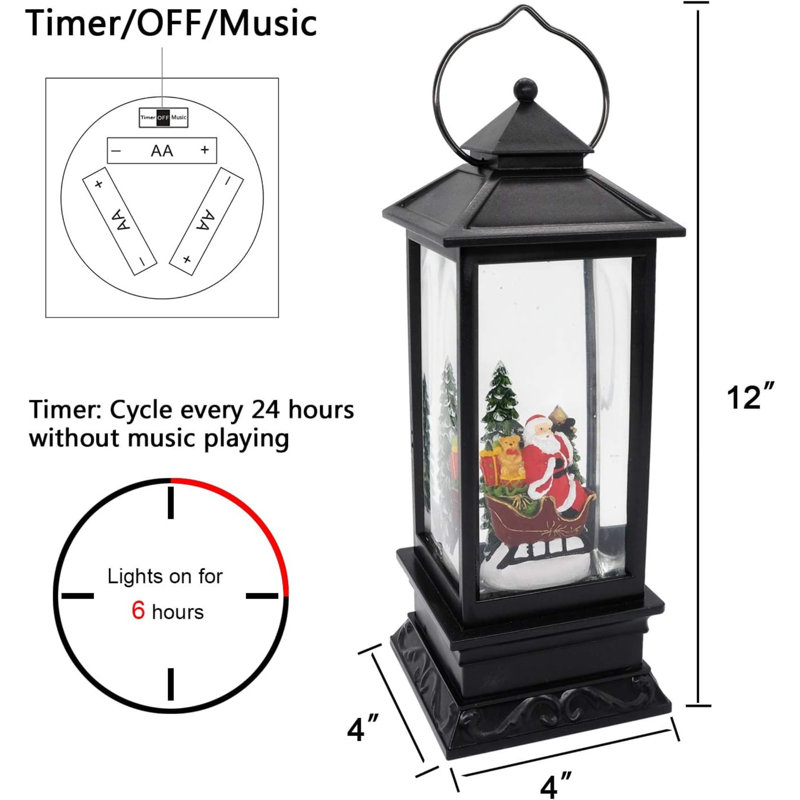 12'' Battery Powered Outdoor Lantern