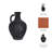 Terracotta Pottery Vase with Handle Modern Decorative Sculptural Accent Jar Styled Design