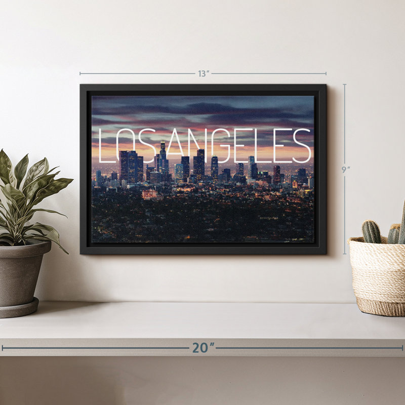 "Los Angeles Vibes Wall Art", H 9 po x l 13 po