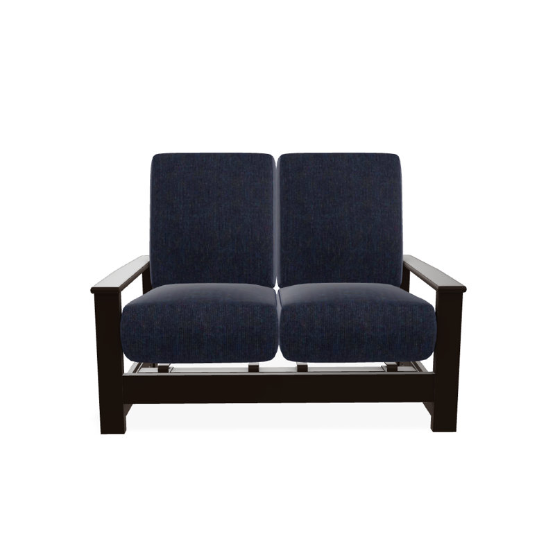 Leeward 56.5'' Wide Loveseat with Cushions, Spectrum Indigo Sunbrella®, Kona