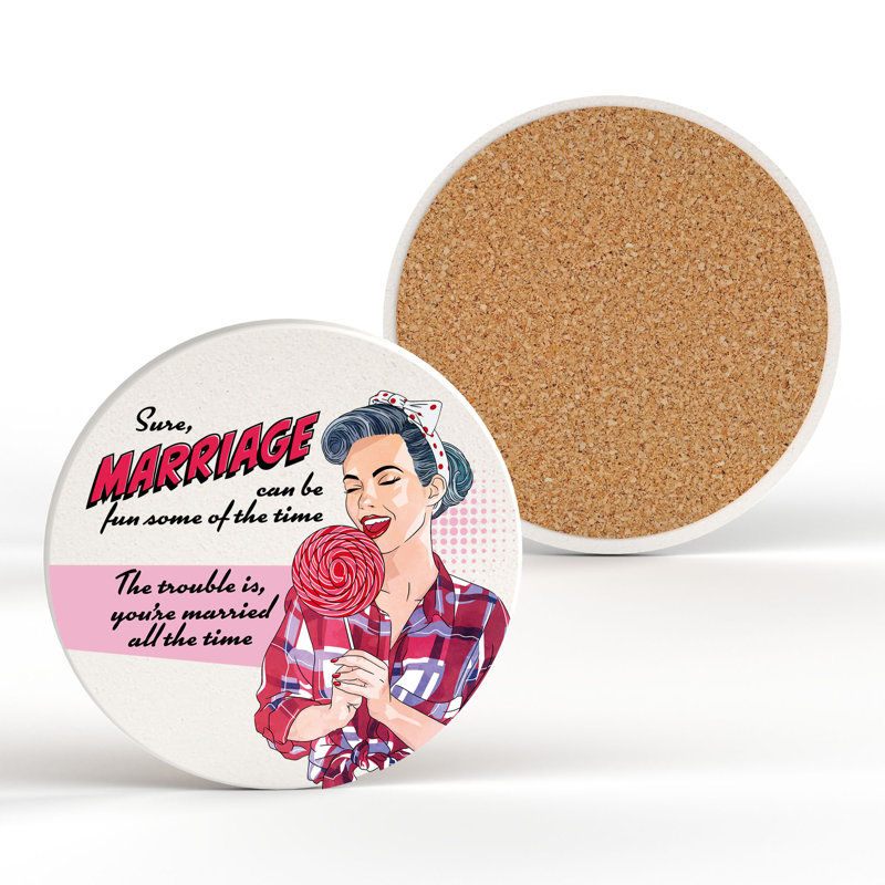 Ceramic Round 1 Piece Coaster