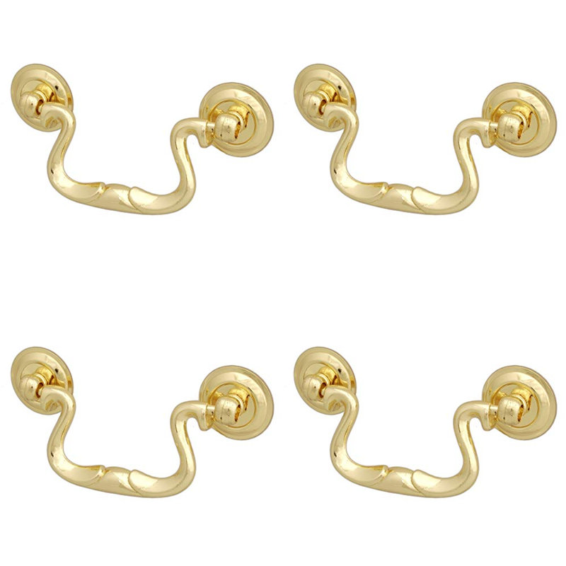 Polished Brass Finish Drop Pull Handle