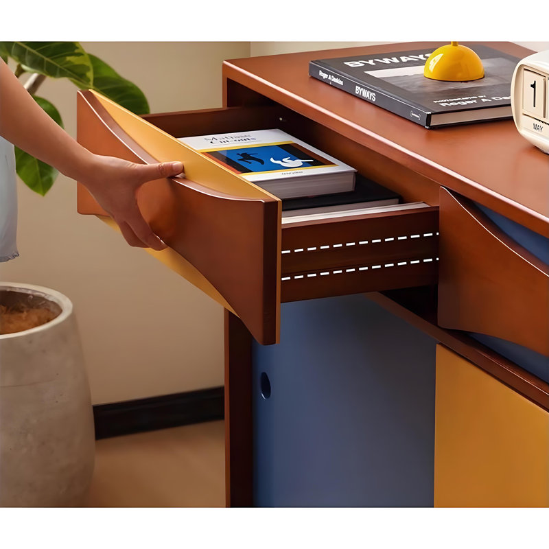 Table de buffet à portes coulissantes de couleur