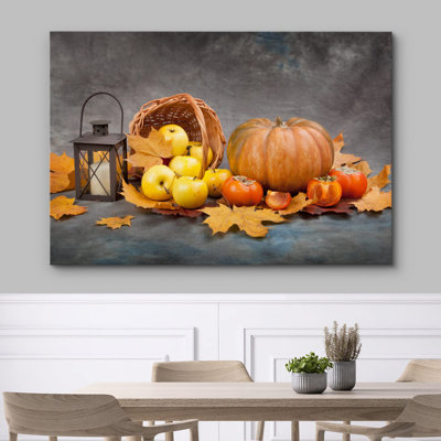 Pumpkin " Fall Autumn Pumpkin, Apple & Tomato Harvest Nature Wilderness "
