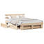 Bed Frame with Headboard Solid Pine Wood-1324561810-1324561815