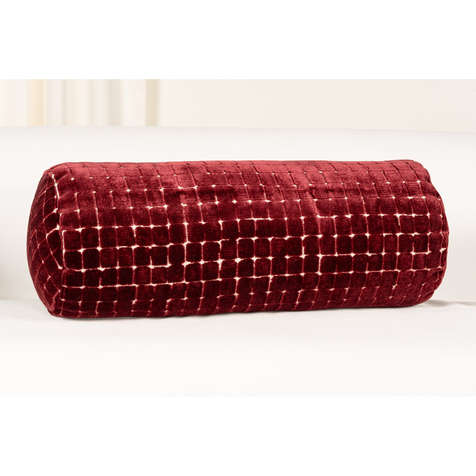 Salvador Throw Pillow, Cranberry, Polyfill, 21" x 8"